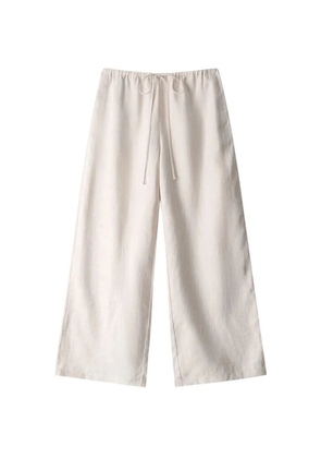 STAUD Mateo linen trousers - Neutrals