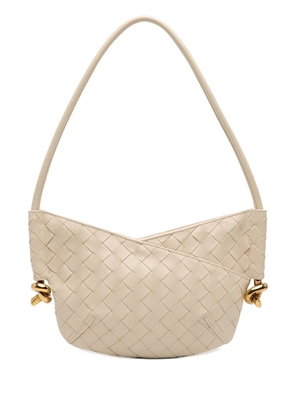 Bottega Veneta Pre-Owned 2012-2026 Baby Lambskin Intrecciato Solstice shoulder bag - White