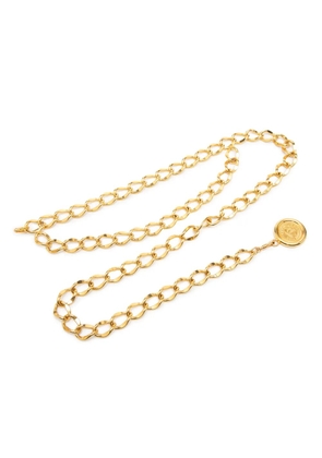 CHANEL Pre-Owned 1995 CC Gold Plated 31 Rue Cambon Medallion Chain belt
