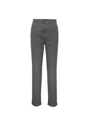 Zegna logo-patch trousers - Brown