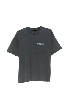 ANINE BING Cade logo-print cotton T-shirt - Grey
