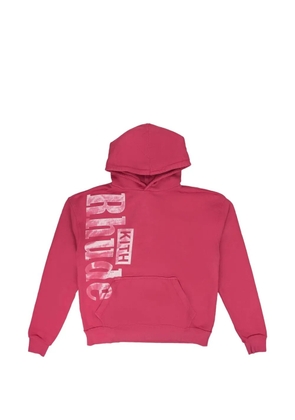 RHUDE x Kith logo-print cotton hoodie - Pink
