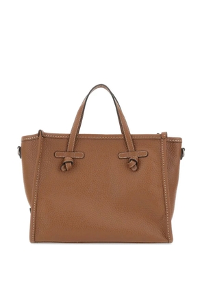 MARCELLA CLUB Miss Marcella 32 grain leather tote bag - Brown