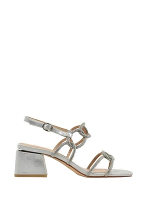 ALMA EN PENA Sara crystal-embellished sandals - Silver