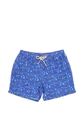 MC2 Saint Barth BBQ-print swim shorts - Blue