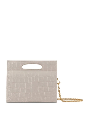 Tyler Ellis mini Stella stamped-satin tote bag - Neutrals