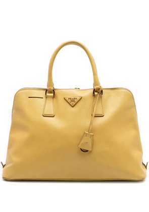 Prada Pre-Owned 2010-2026 Large Saffiano Lux Promenade satchel - Yellow