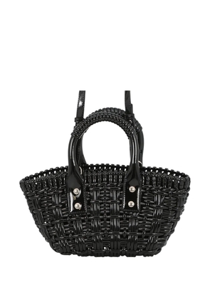 Balenciaga Pre-Owned 2018-2026 Faux Leather Bistro Basket Bag XXS satchel - Black