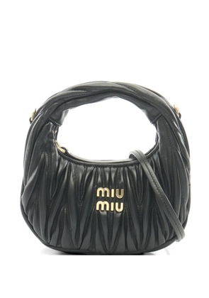 Miu Miu Pre-Owned 2020s Wander matelassé mini bag - Black