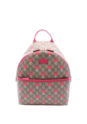 Gucci Pre-Owned 2016-2026 GG Supreme Kids Flower backpack - Neutrals