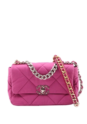 CHANEL Pre-Owned 2021-2026 Medium Canvas 19 Flap satchel - Pink