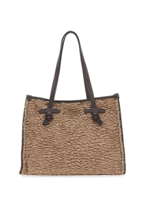 MARCELLA CLUB Marcella animalier-pattern shoulder bag - Neutrals