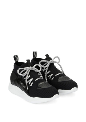 Roberto Cavalli snakeskin-effect sneakers - Black