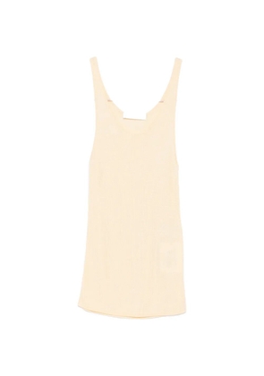 The Frankie Shop fine-knit scoop-neck tank top - Yellow