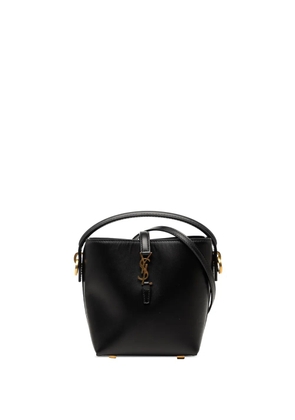 Saint Laurent Pre-Owned 2024 Mini Shiny Calfskin Le 37 Bucket Bag satchel - Black