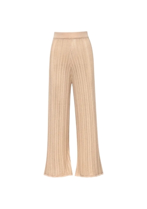 Baobab Corsica sheer palazzo pants - Neutrals