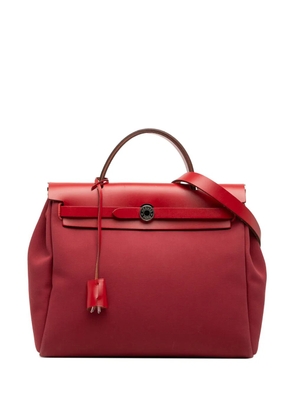 Hermès Pre-Owned 2010-2026 Toile Verso Herbag Zip 31 satchel - Pink
