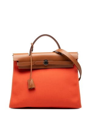 Hermès Pre-Owned 2019 Toile Herbag Zip 31 satchel - Orange