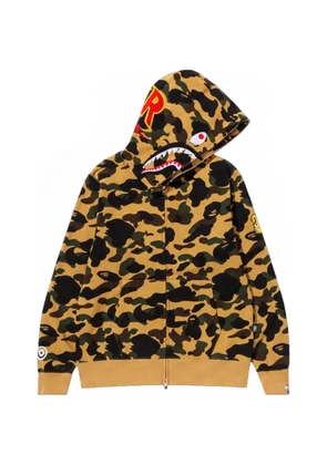 A BATHING APE® 1st Camo shark hoodie - Yellow