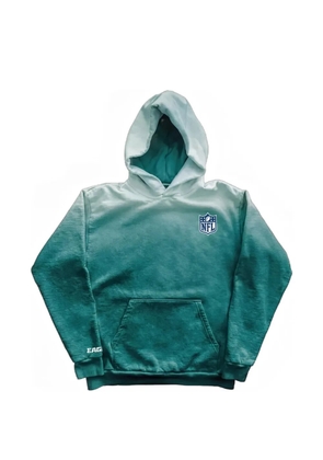 Warren Lotas ombre-effect graphic-print hoodie - Green