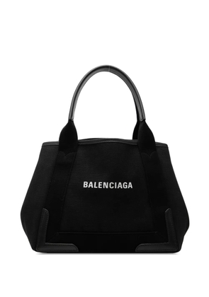 Balenciaga Pre-Owned 2019 Canvas Navy Cabas S tote bag - Black