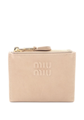 Miu Miu Pre-Owned 2020s leather wallet - Neutrals