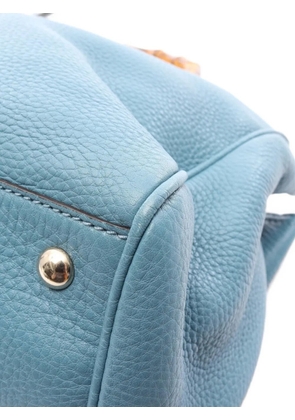 Gucci Pre-Owned 2010s Bamboo shopper tote bag - Blue