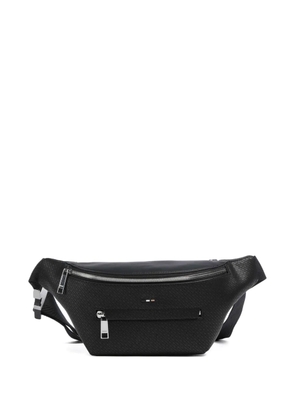 BOSS logo-patch zip-fastening belt bag - Black