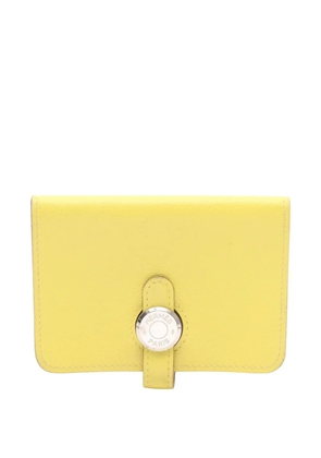 Hermès Pre-Owned 2019 Dogon card holder - Yellow