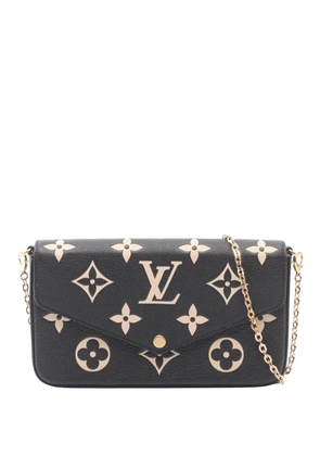 Louis Vuitton Pre-Owned 2021s Monogram Empreinte Félicie chain clutch - Black