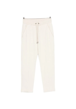 Brunello Cucinelli drawstring stitched-crease track pants - Neutrals