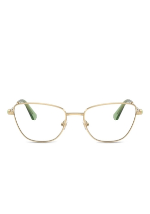 Swarovski Eyewear cat-eye frame glasses - Gold