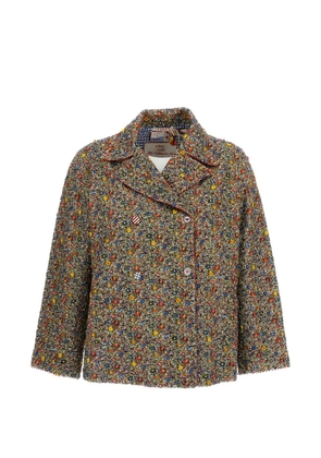 Pero bead-embroidered double-breasted jacket - Green