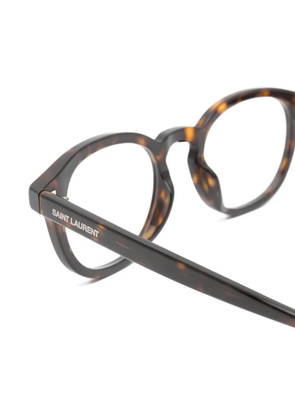 Saint Laurent Eyewear round-frame glasses - Brown