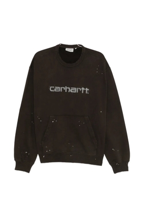 Carhartt WIP Painter logo-print cotton sweatshirt - Brown