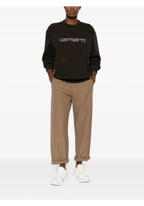 Carhartt WIP Painter logo-print cotton sweatshirt - Brown