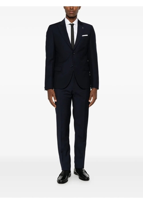 Daniele Alessandrini textured single-breasted suit - Blue