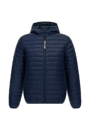 Roberto Cavalli quilted hooded jacket - Blue