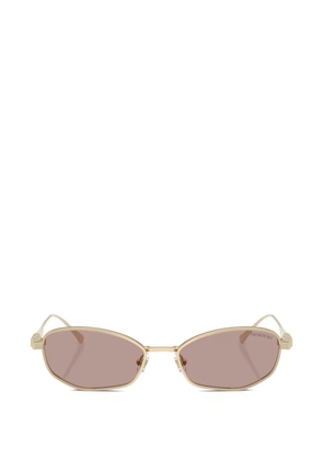 Swarovski rectangle-frame sunglasses - Gold