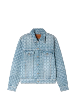 SANDRO square cross denim jacket - Blue