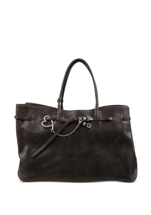 Marge Sherwood XL Grandma buckle-strap tote bag - Brown