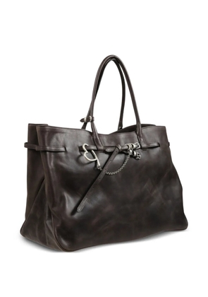 Marge Sherwood XL Grandma buckle-strap tote bag - Brown