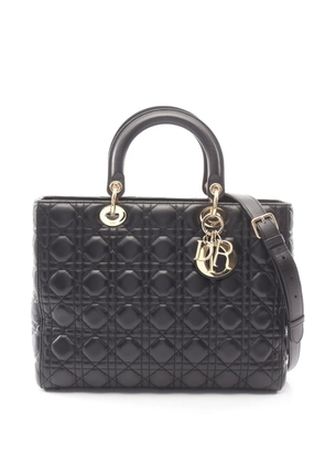 Christian Dior Pre-Owned 2010s Lady Dior Cannage handbag - Black