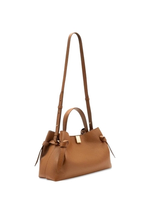 Yuzefi mini Gyoza knotted tote bag - Brown