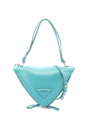 Prada Pre-Owned 2010s Triangle leather two-way handbag - Blue
