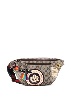 Gucci Pre-Owned Courrier Zip GG Coated Canvas with Applique belt bag - Brown