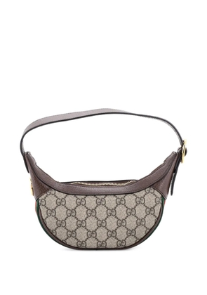 Gucci Pre-Owned Ophidia Half Moon Bag GG Coated Canvas Mini hobo bag - Brown