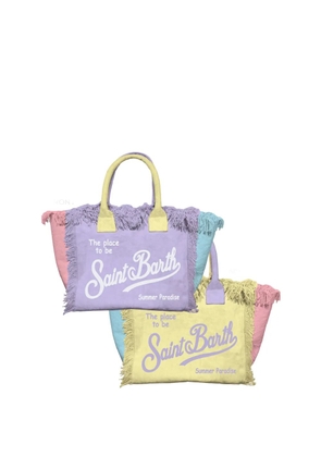 MC2 Saint Barth Colette frayed-edge tote bag - Purple
