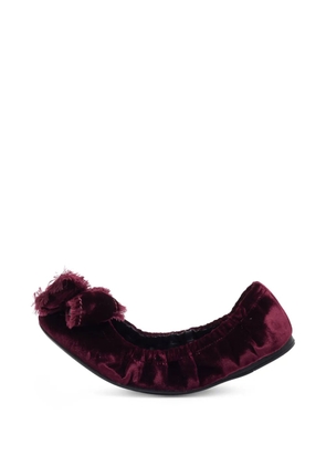 Prada Pre-Owned bow-detail ballet flats - Red