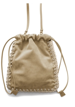 Prada suede smartphone case - Neutrals